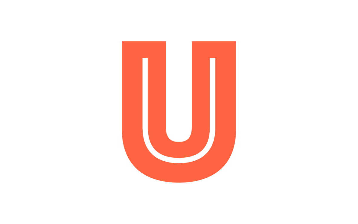 The Teacher Retirement U icon - a large orange letter U.